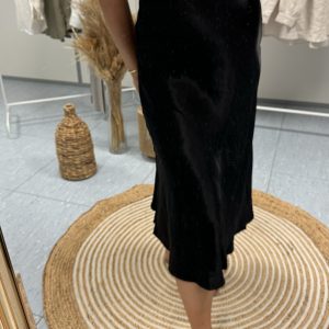 Jupe satin noir