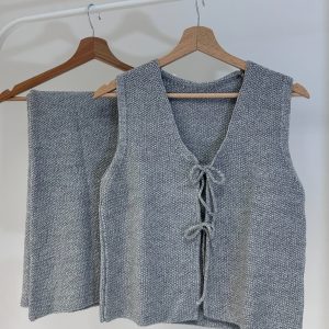 Ensemble tricot à nouer